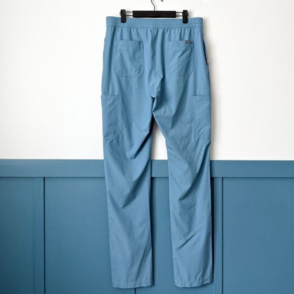 Figs Mens Mens LARGE TALL Slim Cairo Scrub Bottoms Pants Cool Blue FreeX - Picture 2 of 4